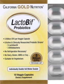 Пробіотик (LactoBif Probiotics) 5 млрд КУО 10 капсул