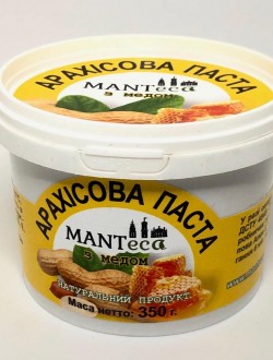 Арахісова паста з медом, 350г, Manteca 
